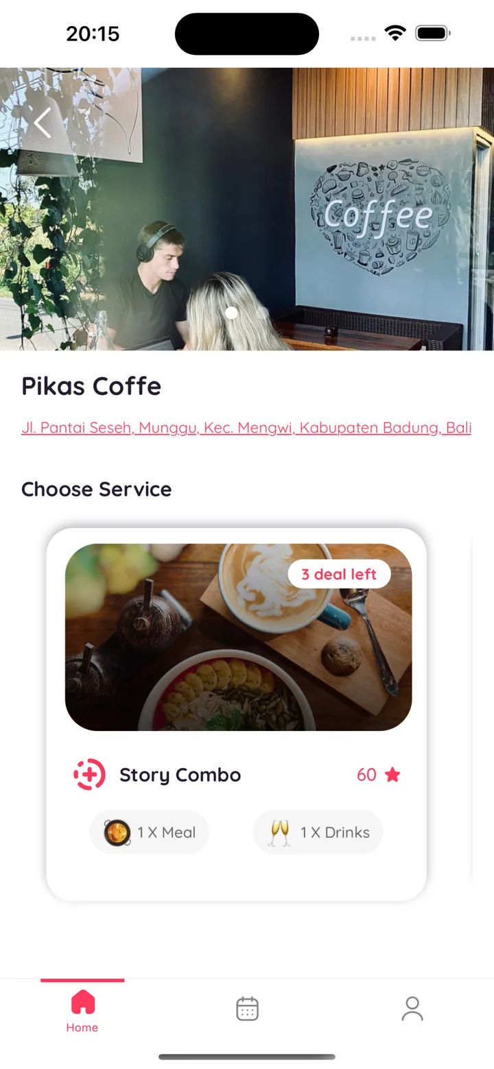 Creator marketplace venue detail and service selection