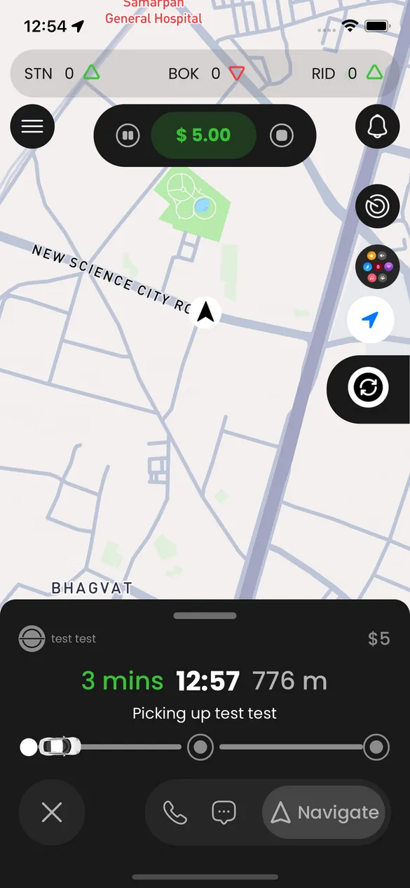 Station cab booking app